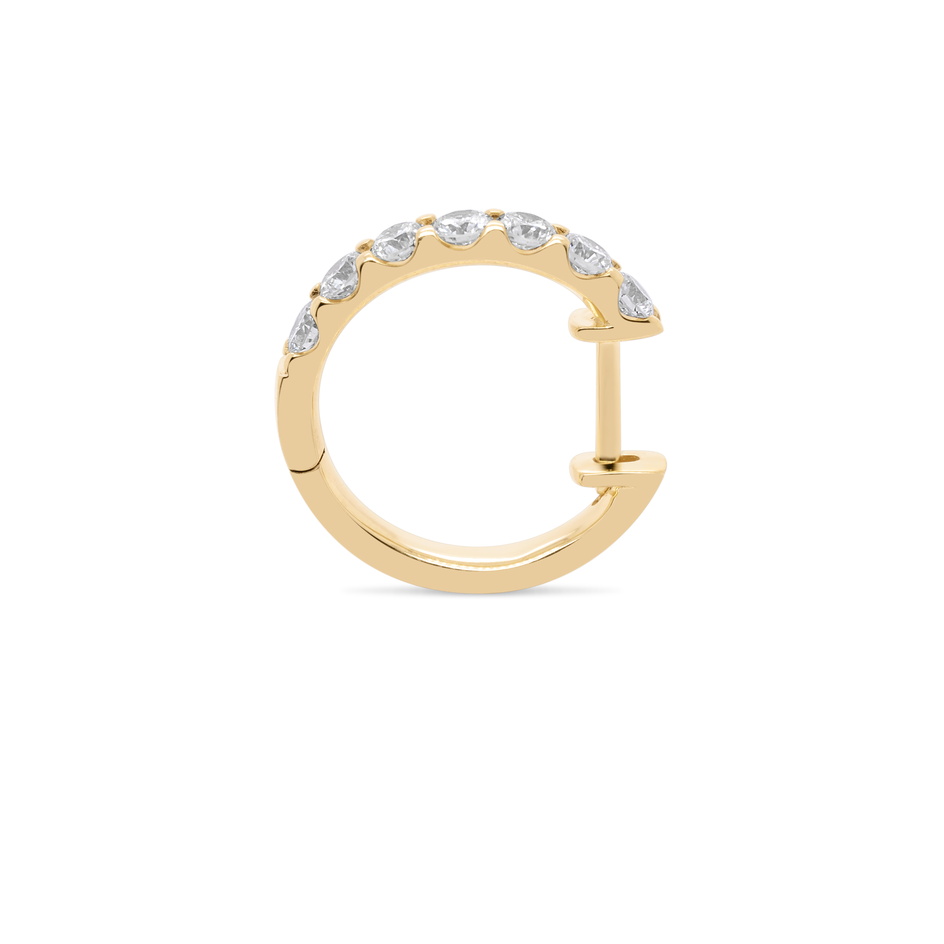 Diamond Hoop Earrings 0.80 ct. 10K Yellow Gold